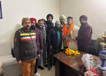 पावटा साहिब : कांग्रेसी नेता अवनीत सिंह लांबा  ने किया उद्योग मंत्री हर्षवर्धन चौहान का स्वागत