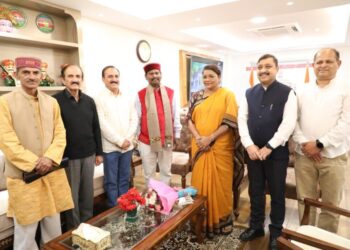 केंद्रीय मंत्री अर्जुन मुंडा से मिले हाटी समिति सदस्य व बलदेव तोमर