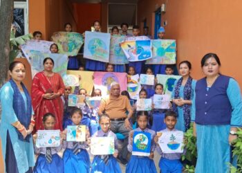 विद्यापीठ स्कूल में मनाया गया विश्व पर्यावरण दिवस , बच्चों ने उकेरे पर्यावरण संरक्षण के चित्र