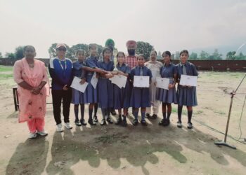 पांवटा साहिब : गुरु नानक मिशन पब्लिक स्कूल की छात्राओं ने वॉलीबॉल में जीता स्वर्ण पदक