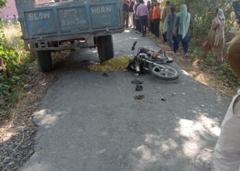 पांवटा साहिब : सड़क दुर्घटना में बाइक सवार की मौत