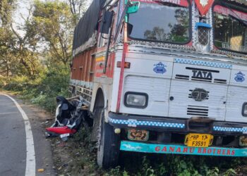 कालाअंब पांवटा साहिब नेशनल हाईवे 07 पर ट्रक स्कूटी की टक्कर में युवक की मौत 
