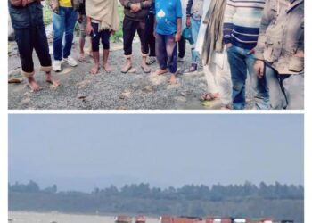 खबर का असर , पांवटा साहिब : यमुना नदी मे फसे 11 लोगो को  प्रशासन ने रेस्क्यू ऑपरेशन के जरिये  निकाला