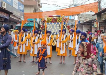 पांवटा साहिब : होला मोहल्ला के अवसर पर भव्य नगर कीर्तन  का हुआ आयोजन