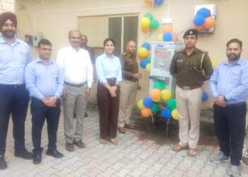 पावटा साहिब पुलिस स्टेशन  में बजाज कंज्यूमर केयर लिमिटेड ने लगवाया वाटर कूलर और आरओ सिस्टम