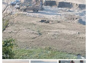 पांवटा साहिब :  डी एस पी ऑफिस के समीप , यमुना ब्रिज के नीचे  खनन कर रहा माफिया