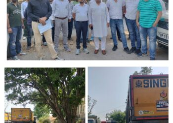 पावटा साहिब : आईआईएम के बाहर व्यापारियों का प्रदर्शन , मौके पर पहुंची पुलिस