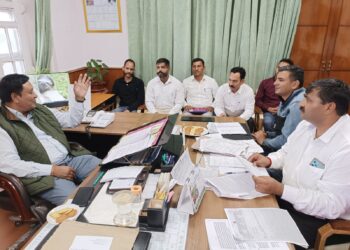 राजस्व मंत्री की संयुक्त ग्रामीण राजस्व अधिकारी (पटवारी व कानूनगो) महासंघ के साथ की बैठक