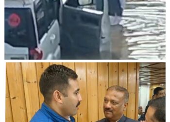 पावटा साहिब : पानी में फंसने के बाद एम एल ए को याद आया पुल  ,  शिमला मे पी०डब्लू०ड़ी० मंत्री विक्रमादित्य सिंह से की मुलाकात