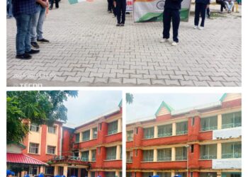 पांवटा साहिब : श्री गुरु गोबिंद सिंह जी कॉलेज मे हुआ  तिरंगा मार्च का आयोजन