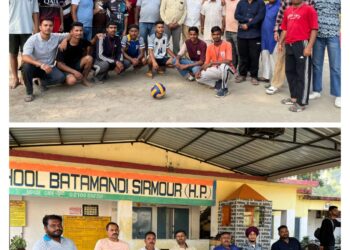 पावटा साहिब : वॉलीबॉल टूर्नामेंट का हुआ उद्घाटन, जसविंदर सिंह कामा रहे मुख्य अतिथि