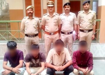 माजरा में दुकान को आग लगाकर् जलाने के मामला मास्टर माइंड सहित 4  गिरफ्तार