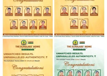 द स्कॉलर्स होम स्कूल के विद्यार्थियों का सीबीएसई 12वीं और10वीं में उत्कृष्ट प्रदर्शन, 12वीं केअनुभव गर्ग और10वीं केअदम्य सैनी ने रचा इतिहास