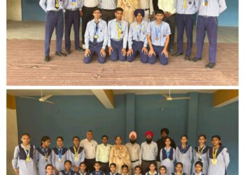 पांवटा साहिब : जिला स्तरीय ऐथलेटिक्स चैंपियनशिप 2025 में छाए गुरु नानक मिशन पब्लिक स्कूल के जांबाज खिलाडी