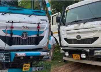 पांवटा साहिब-कालाअंब राष्ट्रीय राजमार्ग पर  पकड़े गए एक ही नंबर के दो डंपर , फर्जीवाड़े का हुआ खुलासा