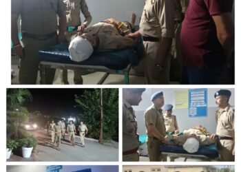 पांवटा साहिब : उग्र प्रदर्शन में दो पुलिसकर्मी गंभीर रूप से घायल ,  एसपी सिरमौर निश्चिंत सिंह नेगी जाना घायल पुलिस कर्मियों का हाल