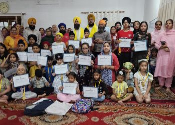 पांवटा साहिब : गुरुद्वारा नानक दरबार बद्रीपुर में समर  गुरमत ट्रेनिंग कैंप का समापन , मुख्य उद्देश्य बच्चों को सिख इतिहास व गुरबाणी से जोड़ना ,50 से ज्यादा बच्चों ने लिया भाग