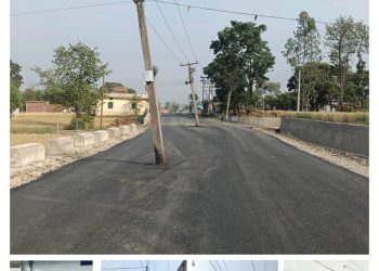 पांवटा साहिब के पूरुवाला बद्रीपुर राज्य मार्ग के बीच बिजली के पोल का वीडियो  वायरल