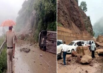 हिमाचल में बारिश का कहर: भूस्खलन के चलते चंडीगढ़-मनाली NH 2 जिलों में बंद, सैंकड़ों वाहन फंसे