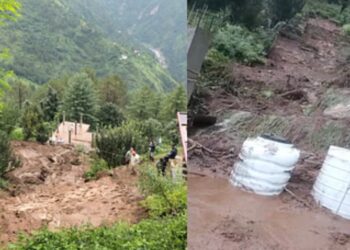 हिमाचल में फिर फटा बादल : भारी बारिश में कई परिवार हुए बेघर, आंखों के सामने बहे आशियाने