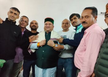 प्राथमिक शिक्षक संघ नोहराधार ने विधानसभा उपाध्यक्ष से की शिष्टाचार भेंट