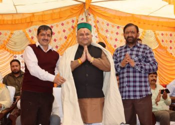 विधान सभा उपाध्यक्ष ने नोहराधार में 45 लाख से निर्मित पंचायत भवन का किया लोकार्पण