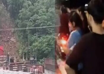 आधी रात दरका पहाड़, बच्चों को पीठ पर उठाकर घर छोड़ भागे लोग