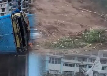 हिमाचल में फिर फटा बादल : मलबे में 6 लोग लापता, कई HRTC बसें बहीं- मचा हाहाकार