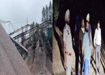 फतेहपुर शाहनहर बैराज पर अवैध क्रशर का भंडाफोड़, 500 केवीए जैनसेट से किया जा रहा था संचालित