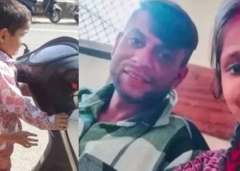 एक ही चिता पर हुआ पति-पत्नी का अंतिम संस्कार, दोनों मासूम पूछ रहे- मम्मी पापा कहां हैं
