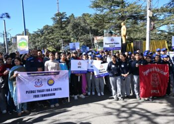 चिट्टे के खिलाफ महा वॉकथॉन आयोजित-मुख्यमंत्री ने किया नेतृत्व