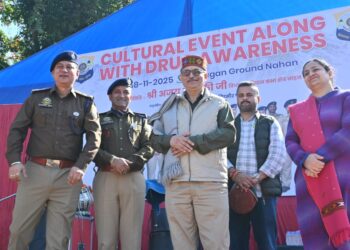 सिरमौर पुलिस द्वारा नशे के विरूद्ध जागरूकता अभियान एवं सांस्कृतिक कार्यक्रम का आयोजन