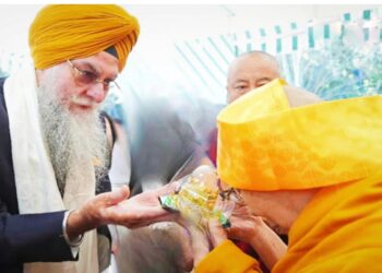 दलाईलामा से मिले पंजाब विधानसभा के अध्यक्ष कुलतार सिंह संधवां