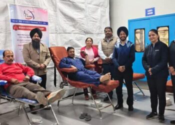 नंज मेड साइंस फार्मा प्राइवेट लिमिटेड में रक्त-दान शिविर का आयोजन, 64 यूनिट रक्त किया एकत्रित