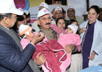 मुख्यमंत्री ने किया पल्स पोलियो अभियान का शुभारम्भ