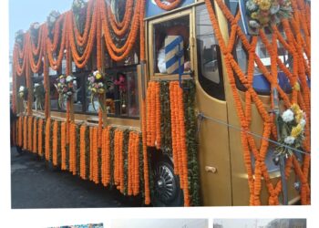 नगर कीर्तन मे गुरुबानी से गूंज उठा पांवटा साहिब