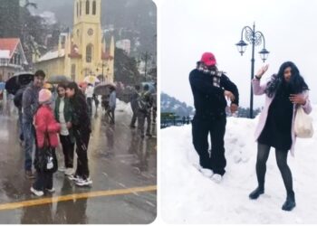 हिमाचल में फिर शुरू हुई बर्फबारी! शिमला में स्नोफॉल देख टूरिस्ट का दिल हुआ गार्डन-गार्डन, प्रशासन ने जारी की एडवाइजरी