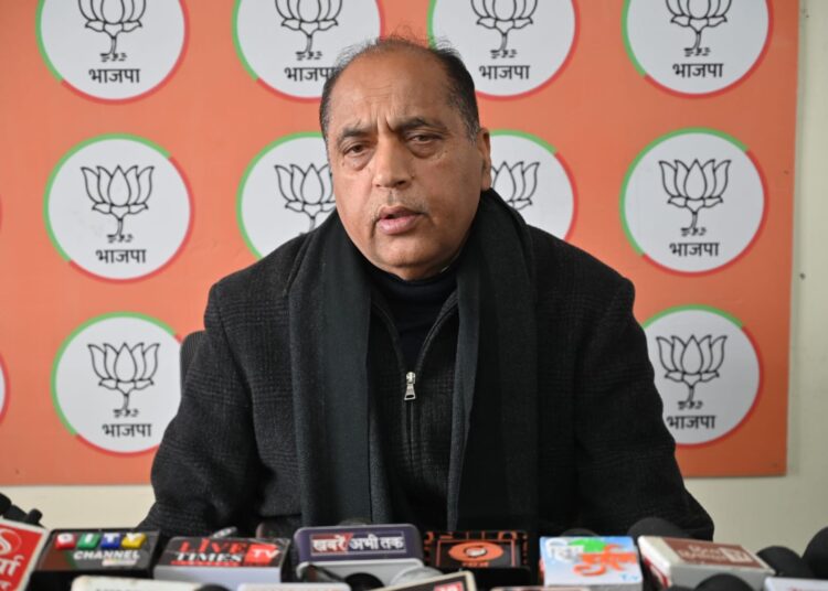 हिमाचल में रेलवे विस्तारीकरण के लिए केंद्र के भरपूर सहयोग के बाद अड़ंगे लगा रही है सुक्खू सरकार : जयराम ठाकुर
