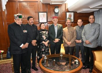 शिमला में राज्यपाल (नामित) कविन्द्र गुप्ता का गर्मजोशी से स्वागत