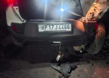 पावटा साहिब : दुखद दुर्घटना में पटवारी की मौत ट्रक ने खड़ी कार को मारी टक्कर