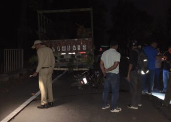 तेज रफ्तार बाइक ट्रक से टकराई, सवार की मौत