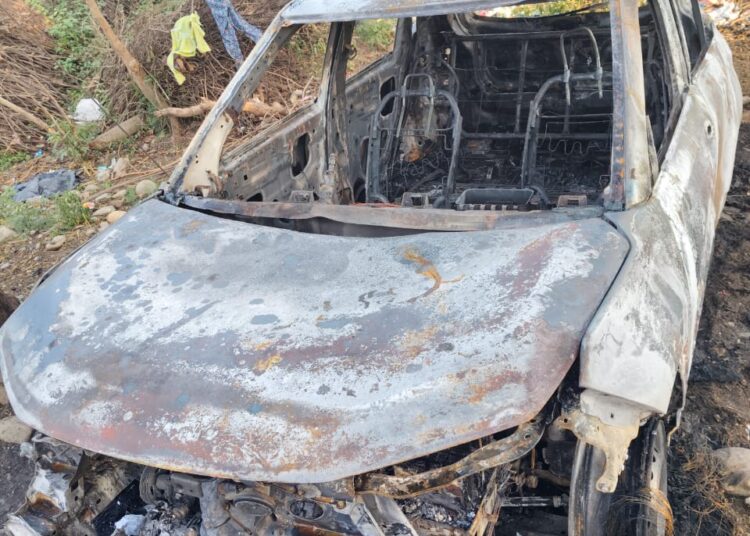 पांवटा साहिब:खड़ी कार में रहस्यमयी आग, पलभर में जलकर हुई राख