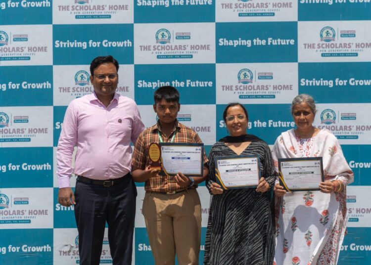 द स्कॉलर्स होम स्कूल के आयुष्मान दास INSPIRE-MANAK प्रदर्शनी में राज्य स्तरीय प्रदर्शन के लिए चयनित
