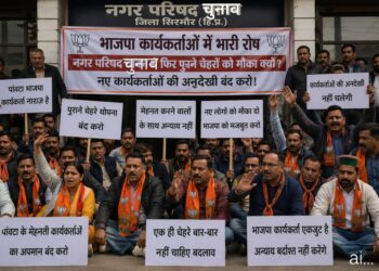 पांवटा साहिब नगर पालिका चुनाव में भाजपा ने उतारे कई कमजोर उम्मीदवार , कई वार्डों में कार्यकर्ता नाराज