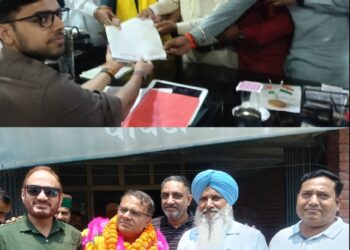 पांवटा साहिब : शहर की हाॅट सीट , वार्ड नंबर-8 से शहर की सबसे लोकप्रिय शख्सियत  मैदान में, संजय सिंघल ने भरा नामांकन