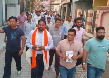 कुलदीप चौधरी के समर्थन में समाज़सेवी हेमंत शर्मा, आज किया तूफ़ानी प्रचार, बढ़ने लगा कुलदीप का ग्राफ 