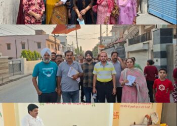 पांवटा साहिब वार्ड नंबर 11 में कृष्णा धीमान ने किया जोरदार प्रचार ,  लोगों का मिल रहा है भारी समर्थन