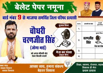 पांवटा साहिब : जिला परिषद वार्ड नंबर 9 के प्रत्याशी चरणजीत सिंह जोगा को मिल रहा लोगों का भरपूर समर्थन , सुखराम चौधरी ने भी जीत के लिए मांगे वोट जीत के लिए मांगे वोट