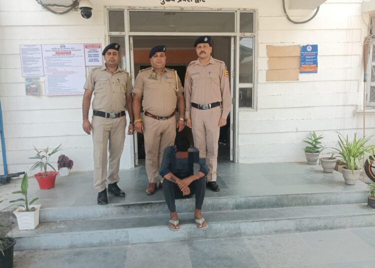 पांवटा साहिब थाना के अंतर्गत एक आरोपी से 06.12 ग्राम चिट्टा/हिरोइन बरामद