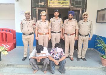 पुलिस थाना नाहन मे नारकोटिक ड्रग्स और साइकोट्रोपिक पदार्थ अधिनियम के तहत मामला दर्ज दो आरोपियों के कब्जे से 7.21 ग्राम चिट्टा /हैरोईन बरामद